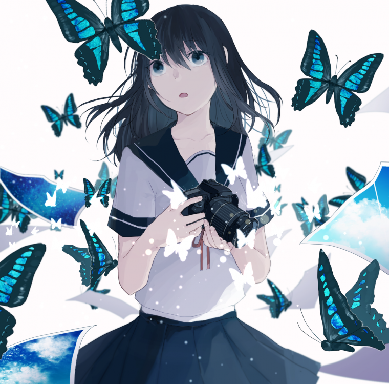 Аниме бабочка