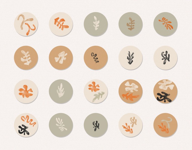 Иконки в стиле эстетики