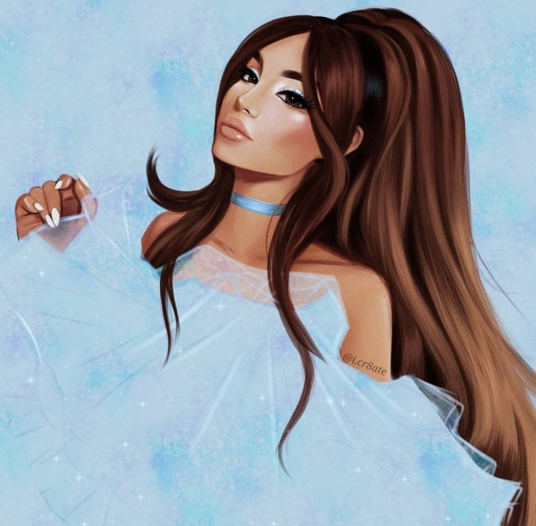 Ариана Гранде аниме арт