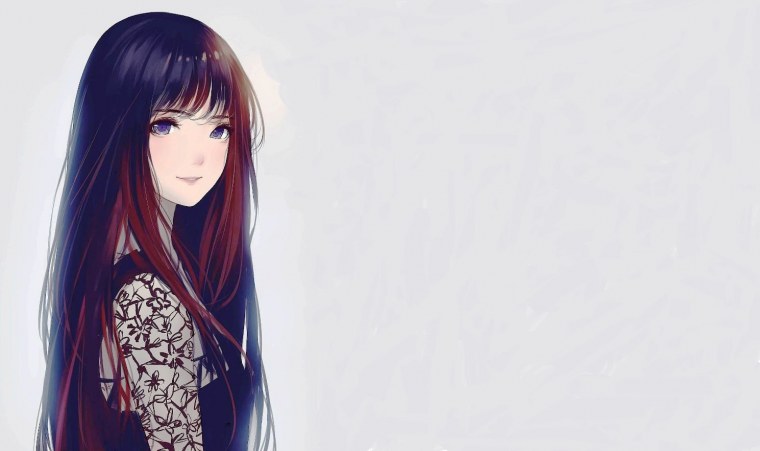 Аниме девушка брюнетка