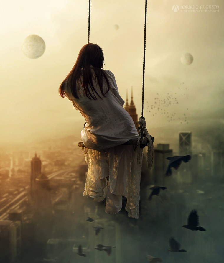 Одинокая девушка