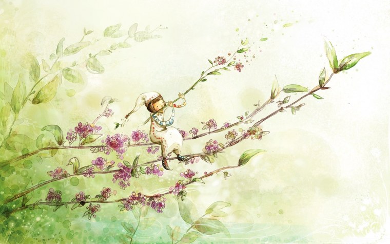 Весенние мотивы в акварели