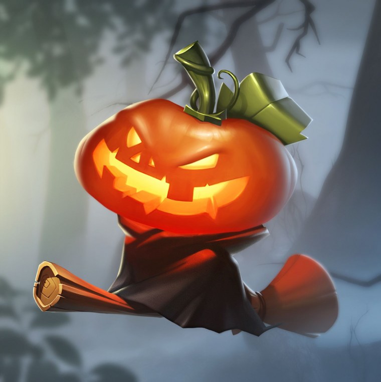 Тыквоголовый Джек Хэллоуин арт