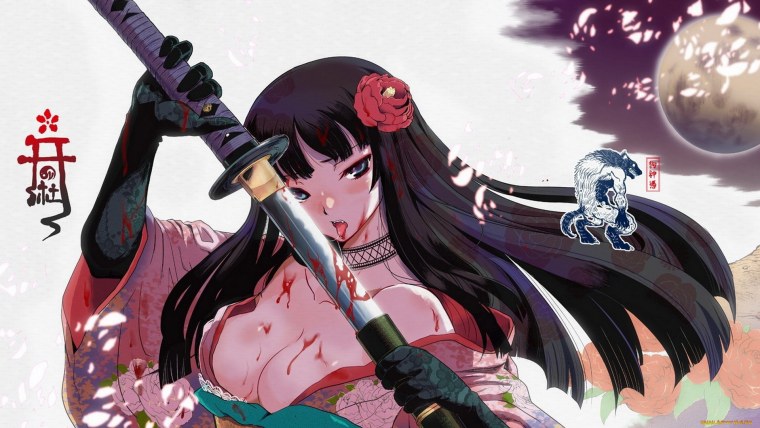 Катана Зеро кимоно