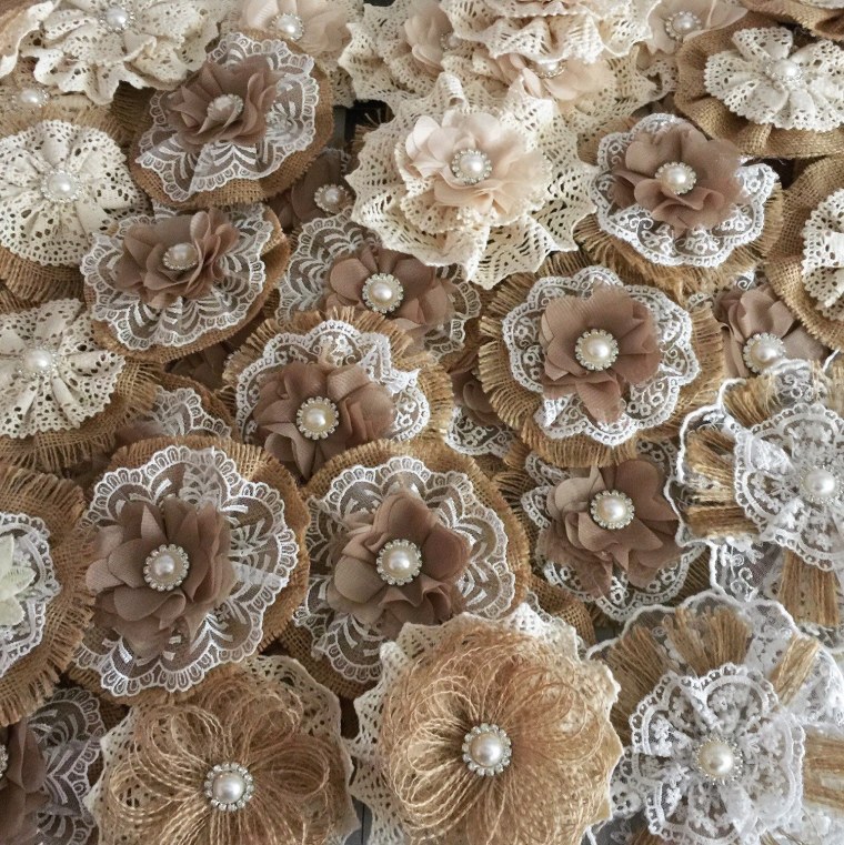 Декор из Мешковины и кружева