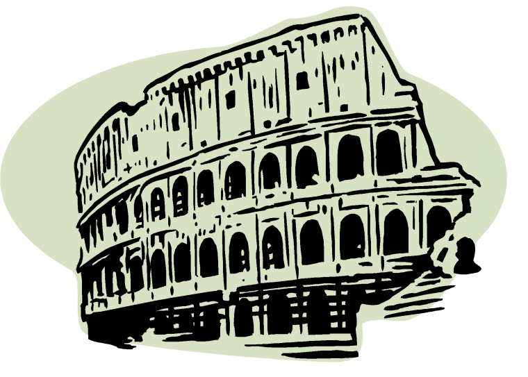 Колизей схематично