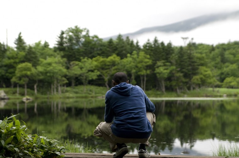 Мужчина на природе