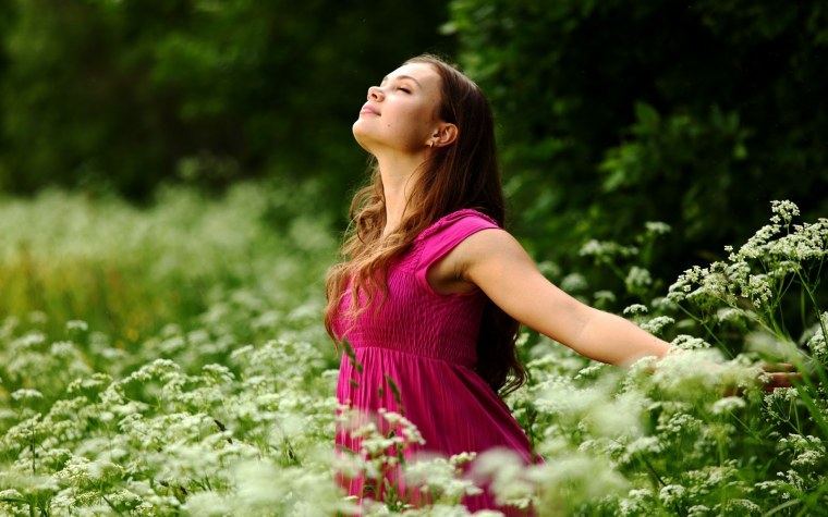 Женщина на природе