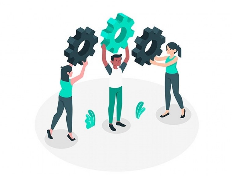 Вовлеченные сотрудники иллюстрация