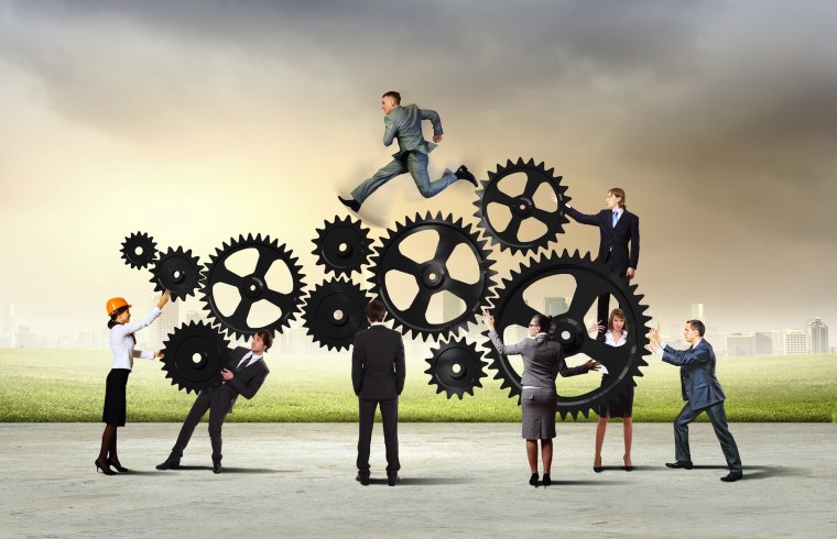 Сплоченный коллектив человечки