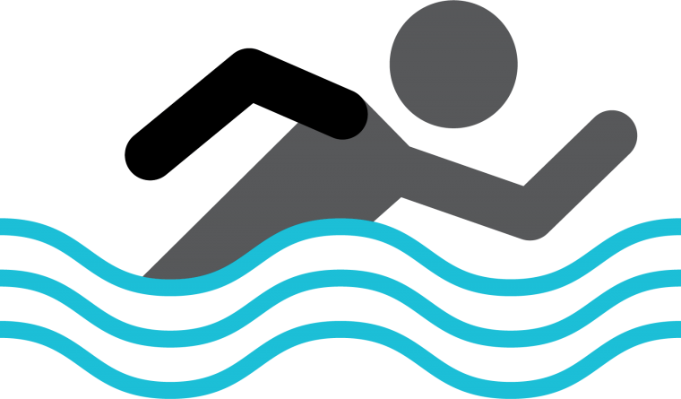 Значки плавание в бассейне