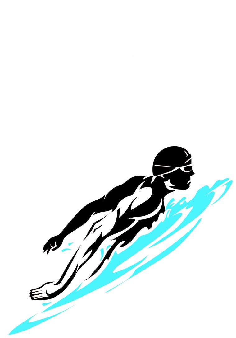 Трафарет плавание