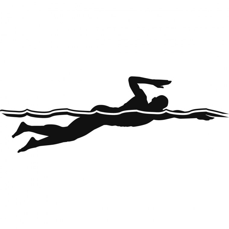 Пловец силуэт