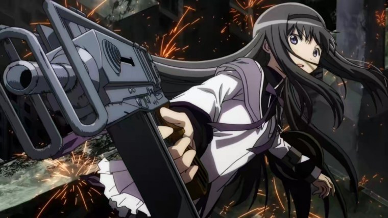 Аниме Акеми Хомура плачет