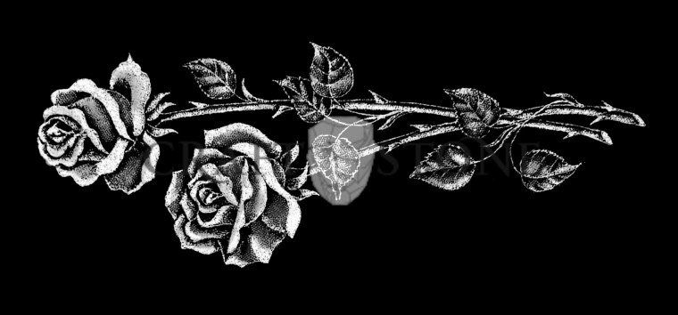 Рука скелета с розой