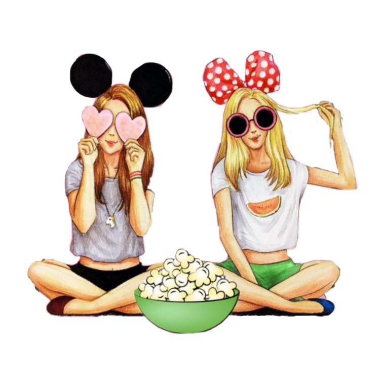 Подруги рисунок