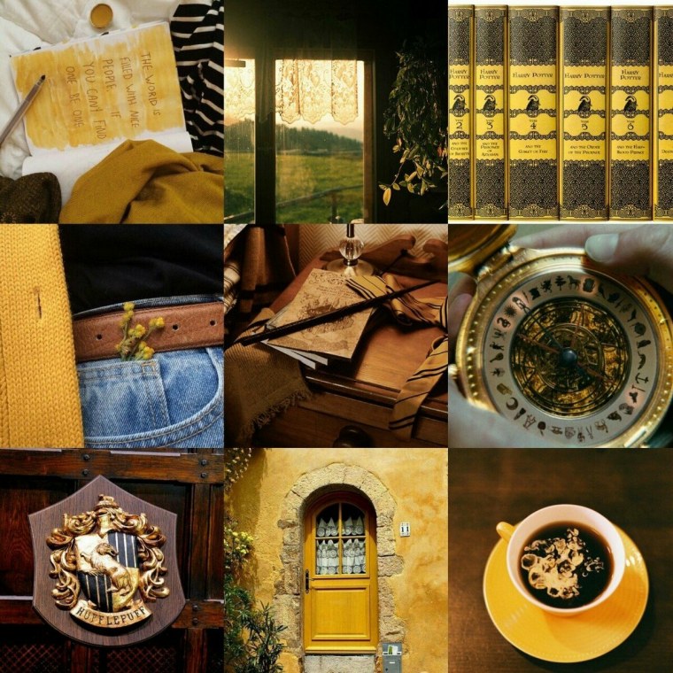 Эстетика Гарри Поттера Пуффендуй