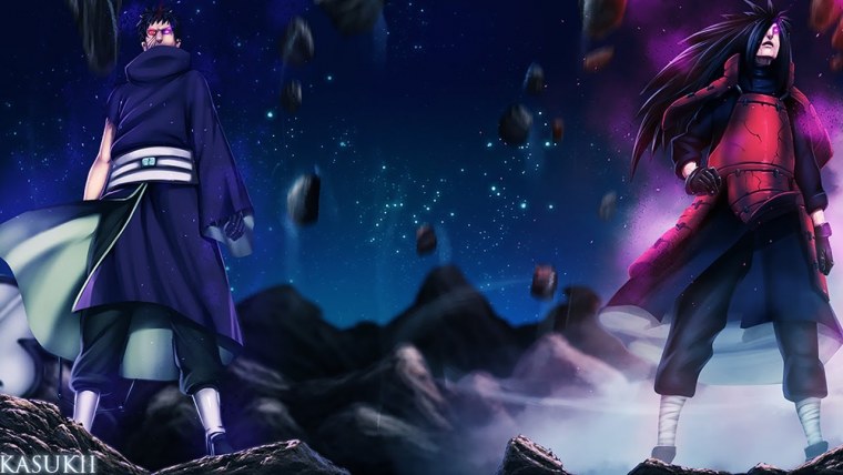 Мадара и Обито аниме Наруто