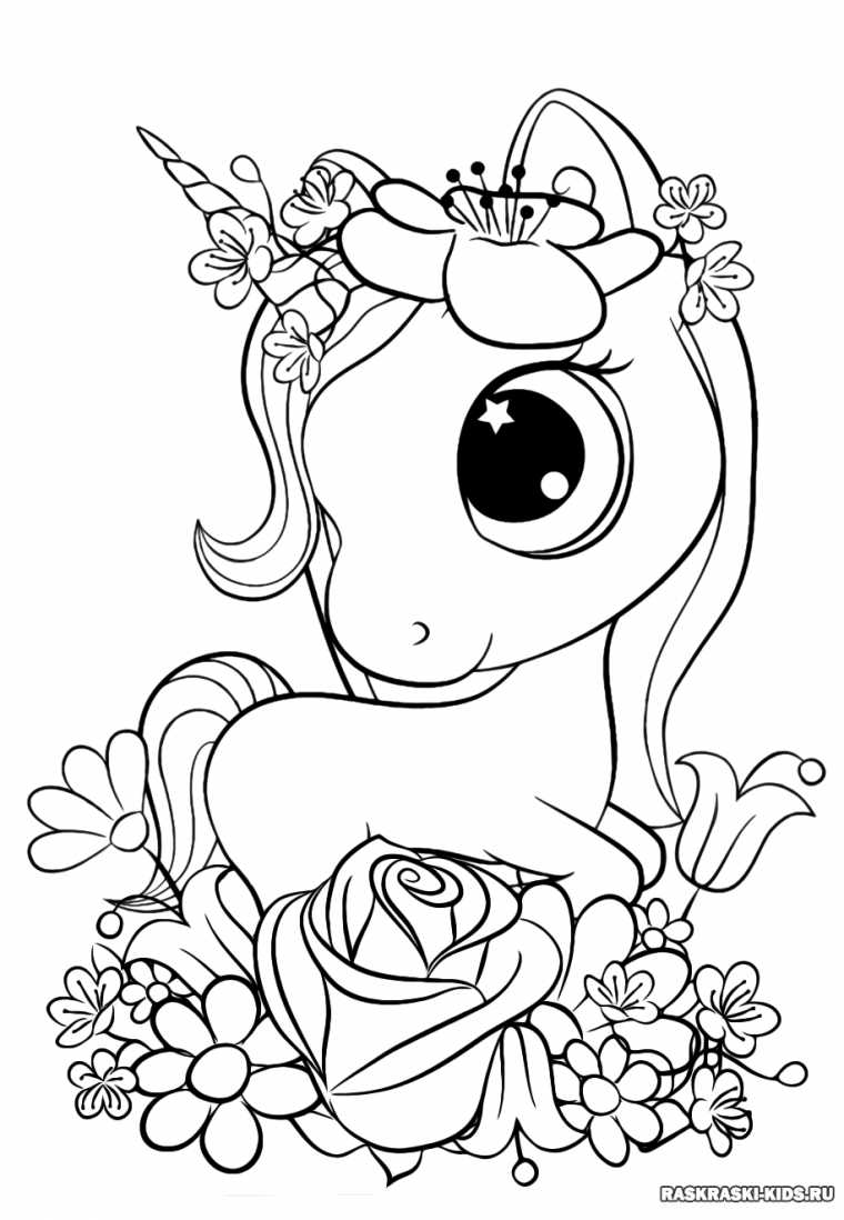 Раскраски для девочек животные