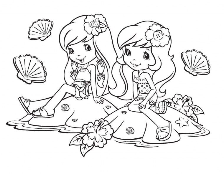 Раскраска Земляничка Шарлотта и её друзья