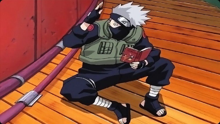 Какаши Хатаке с книжкой