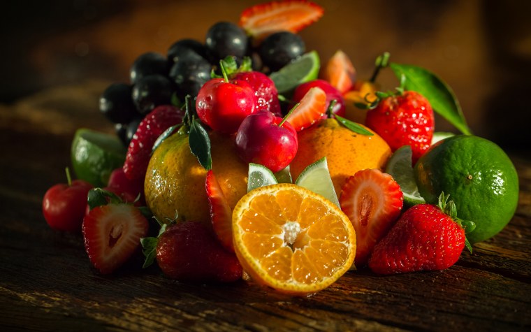 Папайя, помело, апельсин