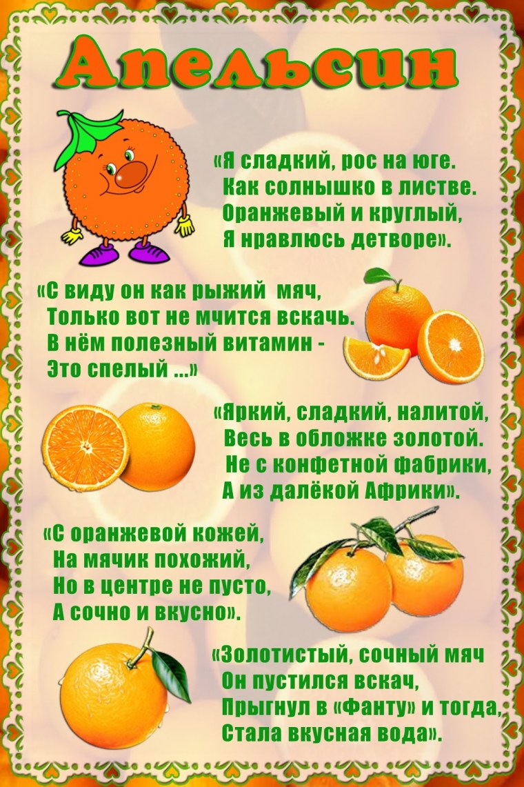 Учим фрукты для детей