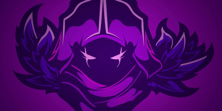 Шапка для Твича фиолетовая