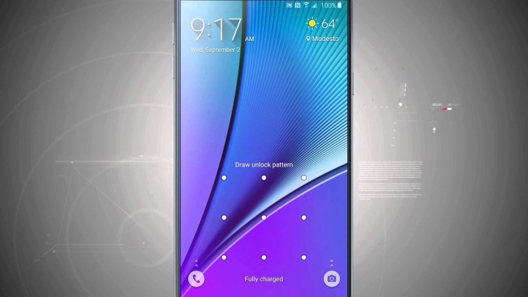 Экран блокировки на Samsung Galaxy s 20