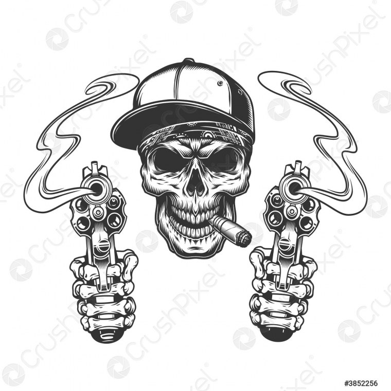 Череп в фуражке