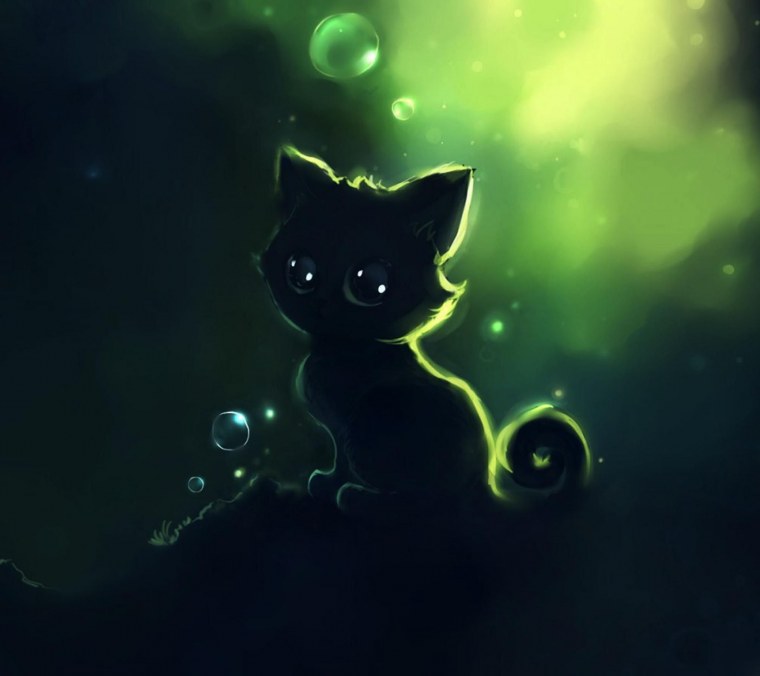 Красивая кошка арт