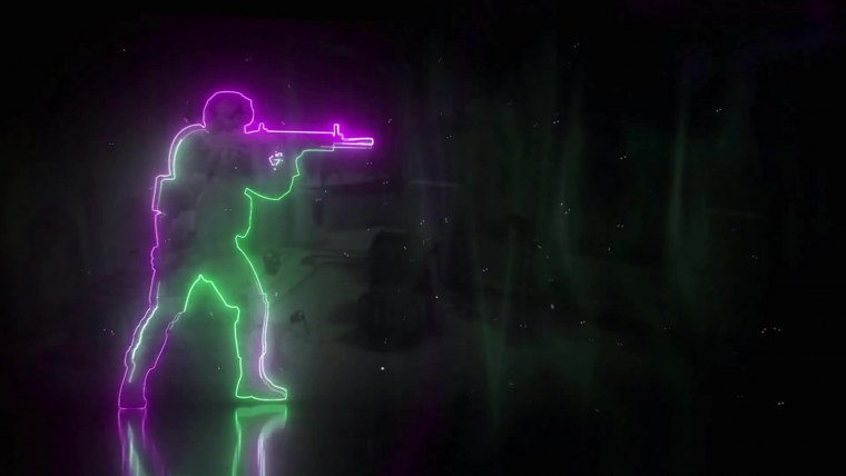 Неоновый фон КС го