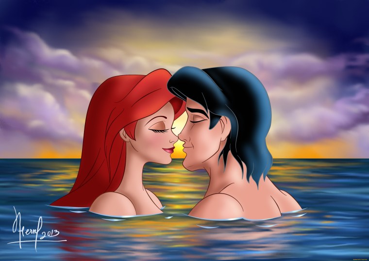 Ариэль и принц Эрик арт