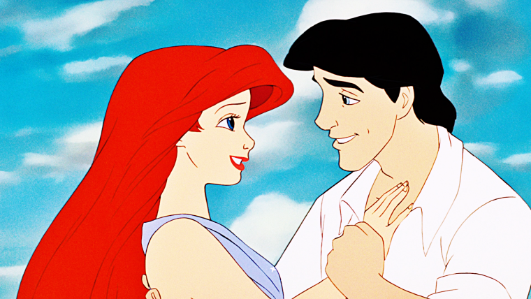 Ариэль и принц Эрик поцелуй