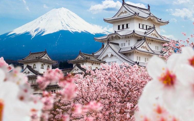 Япония Сакура и Фудзияма