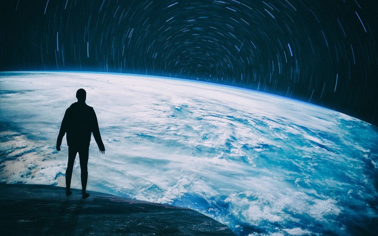 Человек в космосе арт