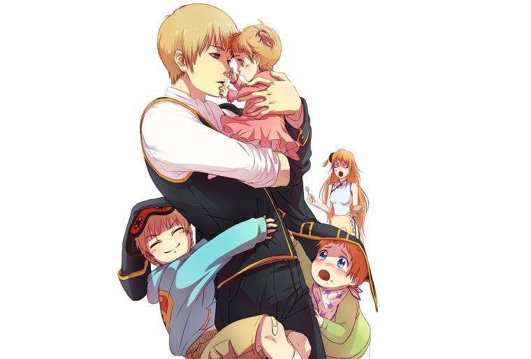 Семья в стиле аниме