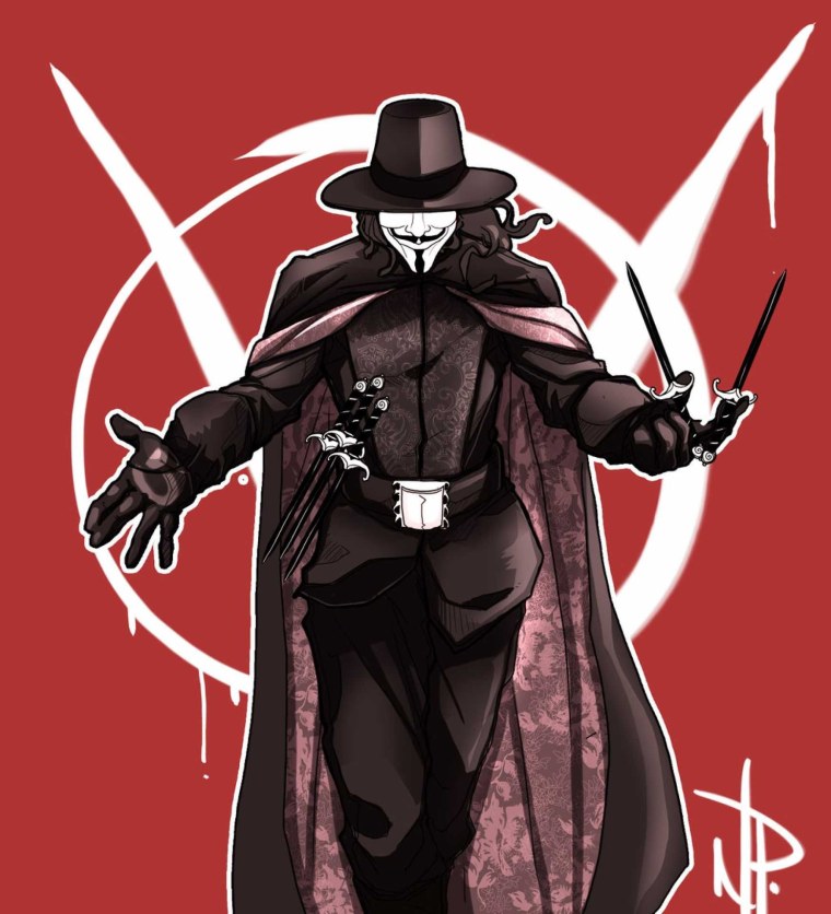 Гай Фокс вендетта арт