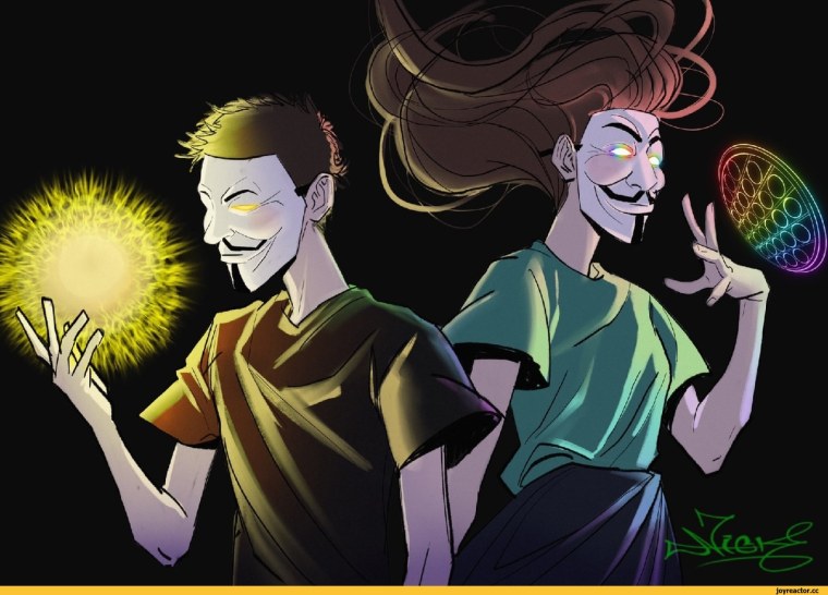 Анонимус девочка арт