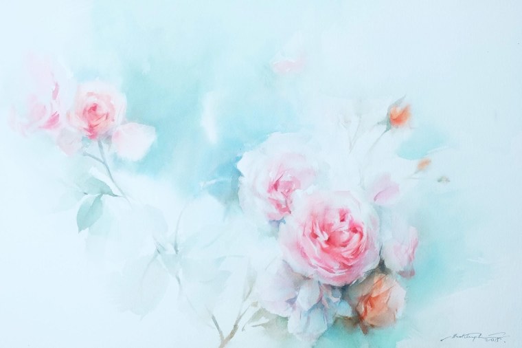 Цветы в пастельных тонах