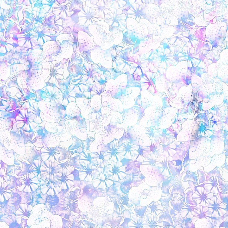 Боке на голубом фоне