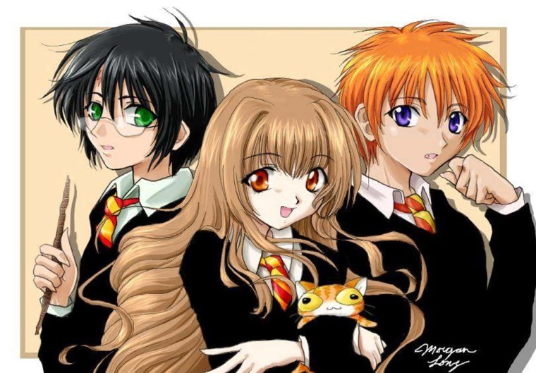 Гарри Поттер в стиле аниме