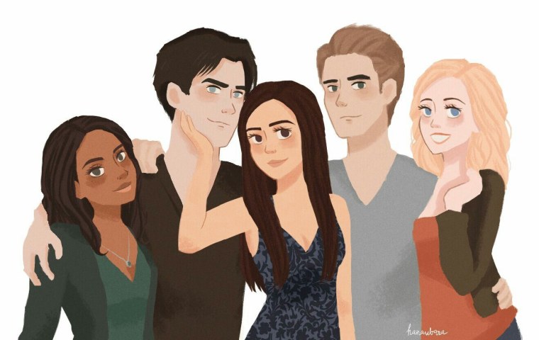 Арты дневники вампира Деймон стикер