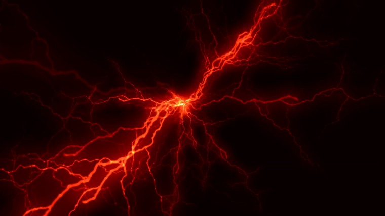 Молния нач черном фоне