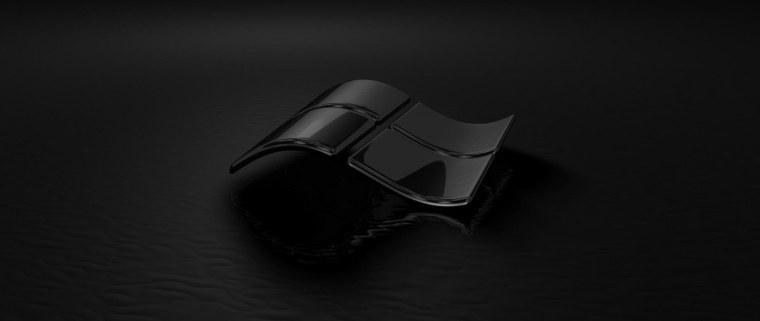 Черная заставка на рабочий стол