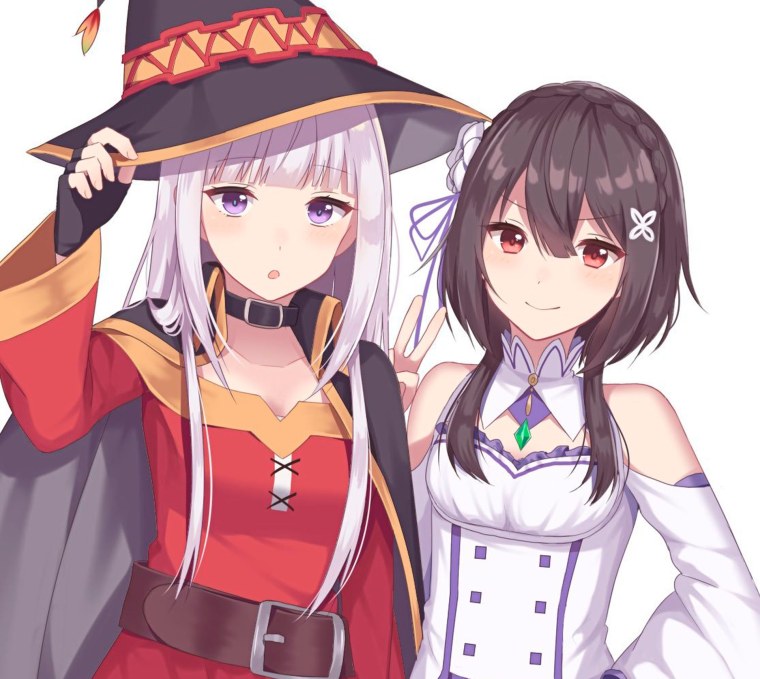 Мегумин в костюме Эмилии