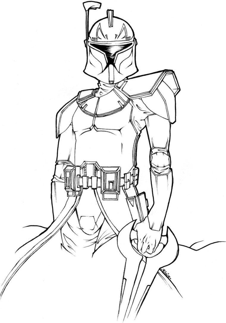 Раскраски Звёздные войны клоны