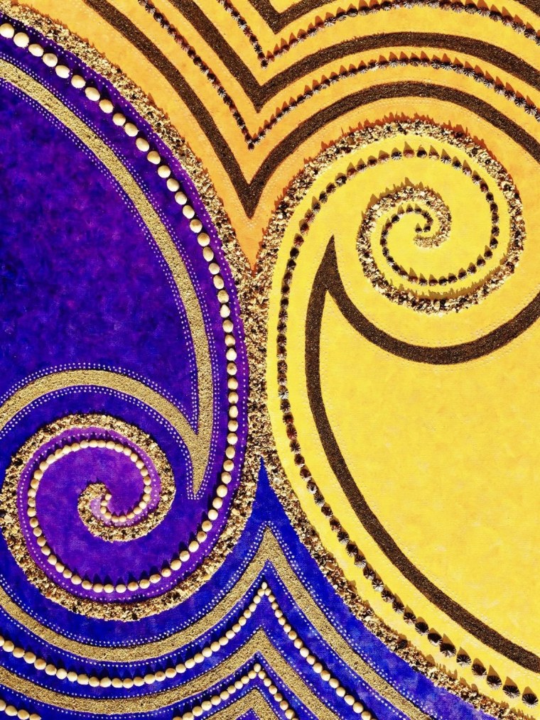 Желто фиолетовый фон