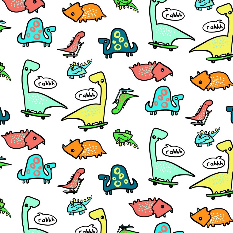 Милые обои с динозавриками