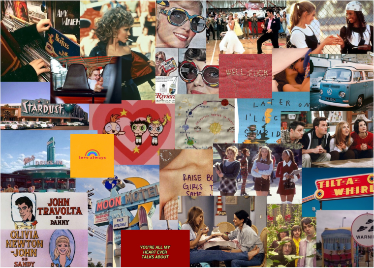 Коллаж в стиле 90